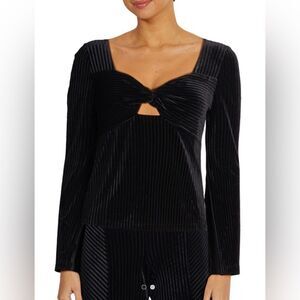 NWOT Wildfox Cairo Velvet Stripe Top Size XS